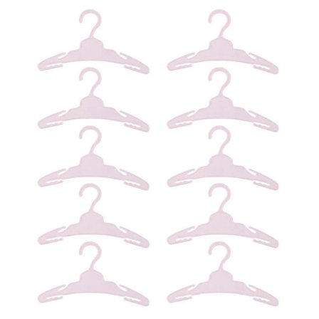 10 stk. Dukke Bøjler Dukke Møbler Tilbehør Dukke Tøj Opbevaring Små Bøjler Edition 0812