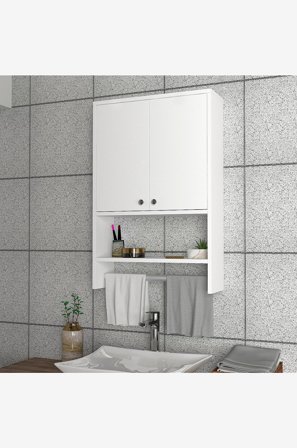 Hanah Home - Kylpyhuoneen kaappi Vira - Valkoinen - Kaapit - - Homeroom