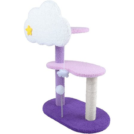 1 stk Lucky Monet katteaktivitetstre klatretårn med skraping