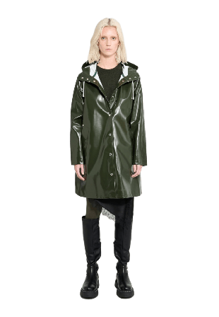 Stutterheim Mosebacke Opal Raincoat Jackor Dam Grön XS