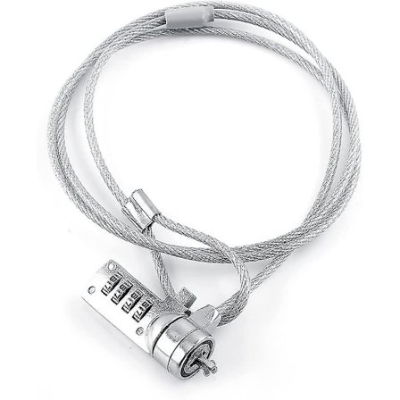 Laptop Sikkerhedslås Kabel, Laptop Låskabel Kæde Tyveri Afskrækkende 4-cifret Kode