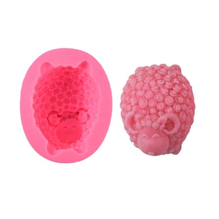 Søt Sau Silikon Lysform Dyreform Gips Resin Lysformer Hjemmeinnredning Gave Kvinner Jente Aromaterapi - Ornament