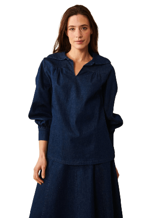 Jumperfabriken Francesca Blouse Blusar Dam Blå XL