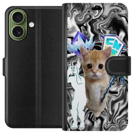 Kompatibelt Plånboksfodral till Apple Apple iPhone 17 Katt