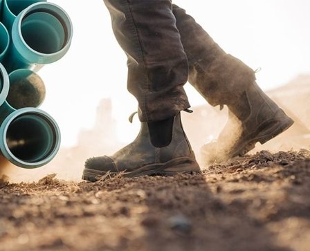 Blundstone 910 Arbetskänga med gummerad ståltå & spiktrampsula