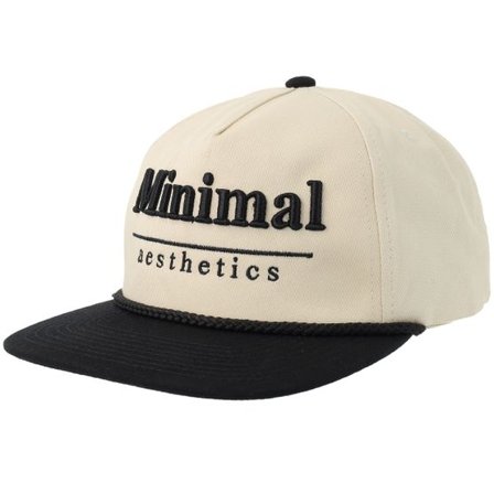 Iconic - Beige snapback Keps - Minimal Aesthetics Stone/Black Mid Golfer Snapback @ Hatstore