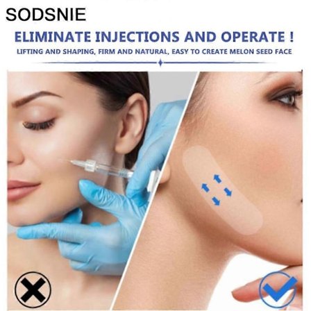 40/80 stk V-formet ansiktsløftende klistremerker, ansiktsplaster, løfteverktøy, V-formet ansikt, rynker, slapp hud, klebende