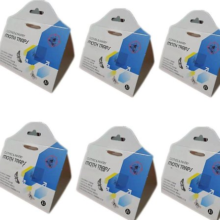 10 stk. Mølfælder til at dræbe fluer og møl - Nemesis husholdnings små insektfælde rismelmøl klæbrig rismøl myg mølfælde