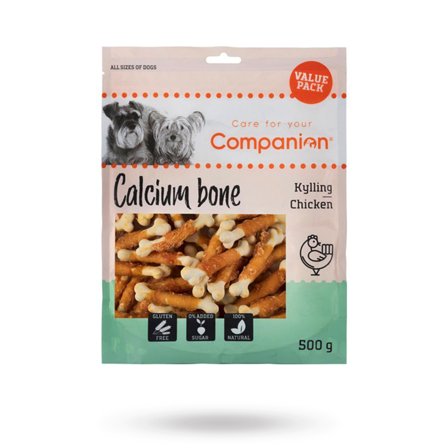 Companion - Companion Chicken Calcium Bone 500g - Matskåler, Hundegobiter & Tyggeben til hund & katt på Doggie.no - Hundegodbiter, Tyggebein & 