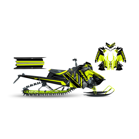 Dekalkit SweTown Gine Lime - Polaris Axys 600 Rush XCR 2017-2020