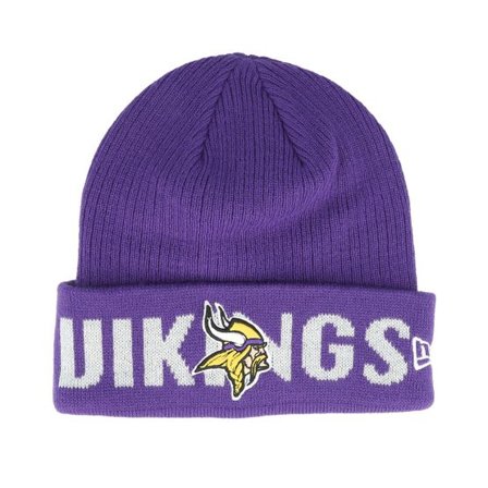 New Era - NFL Lila cuff Beanie - Minnesota Vikings Wordmark Purple Cuff @ Hatstore