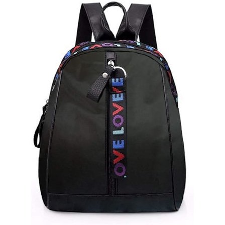 Rygsække til kvinder, tyverisikre, vandtæt nylon, små rygsække, sorte skoletasker, afslappet crossbody taske til kvinder, håndtaske