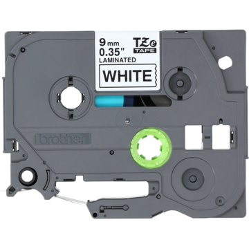 ETIKETTBÅND SORT/HVIT 9MM