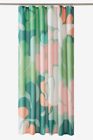 Jotex - Dusjforheng Grønn/rosa/multi - DELORES - Kjøp Dusjforheng hos Jotex