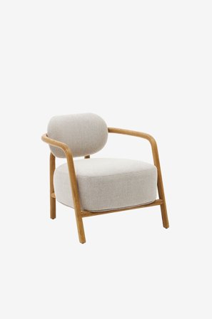 Kave Home - Nojatuoli Melqui - Valkoinen - Nojatuolit - - Homeroom