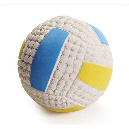 Latex Volleyboll Hundleksaker Ljudande Tandboll Husdjursleksaker (Stor