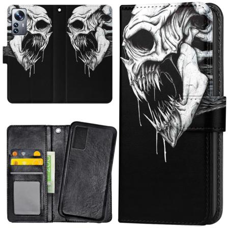 Xiaomi 12 Pro - Lompakkokotelo/Kuoret Kallo Hirviö