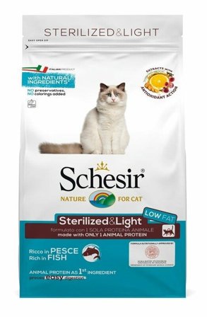 Schesir Sterilized&Light Croccantini Con Pesce Per Gatti Adulti