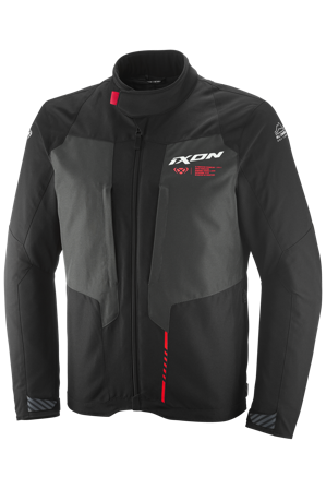 Kurtka Motocyklowa Ixon Tyr Czarny/Antracyt/Czerwony XL