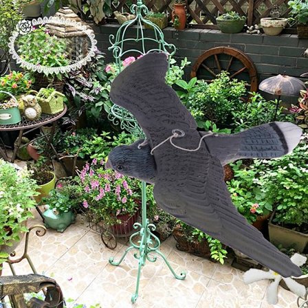 Realistisk Flying Bird Hawk Pigeon Decoy Skadedyrkontroll Garden Sca