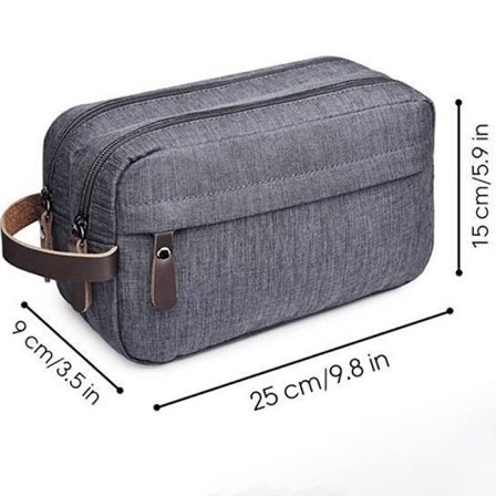 Toalettmappe med stor kapasitet