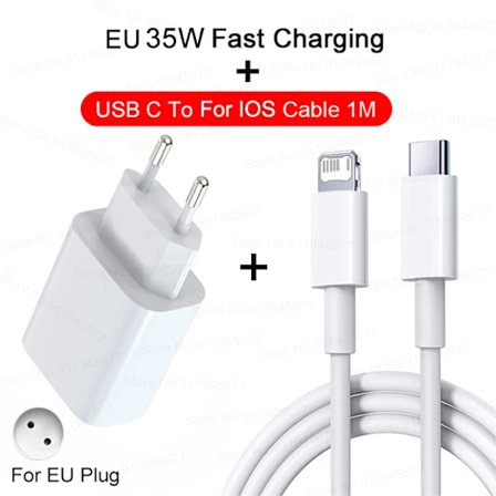PD 35W Typ C Kabel Snabbladdning För iPhone 11 12 13 14 Pro Max Mini 7 8 Plus X Snabbladdning USB C Datakabel För iPhone Laddare