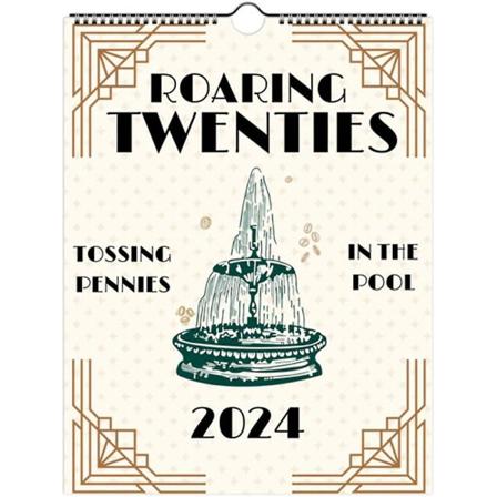 2024 Roaring Twenties Væghængt Kalender Taylor Swift Sangtekster 12 Måneders Kalender Hjemmekontor Indretning Gaver