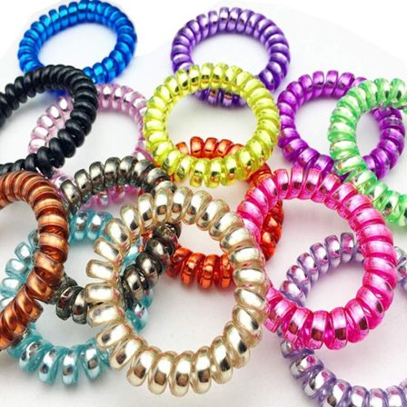 Hårstrikk Hestehaler Hårbånd - Hestehale Hårbånd - Hår Elastisk Hårstyling Tilbehør Hestehale Hårbånd(10 stk farge tilfeldig)