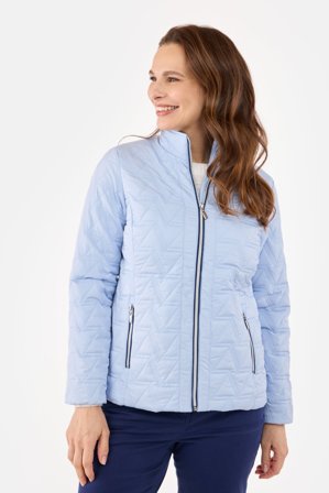 BRANDTEX - Jakke - Lys blå - Lynlåslommer