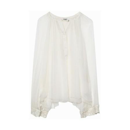 Zadig & Voltaire, Trone Deluxe Blouse Wit, Dames, Maat:S