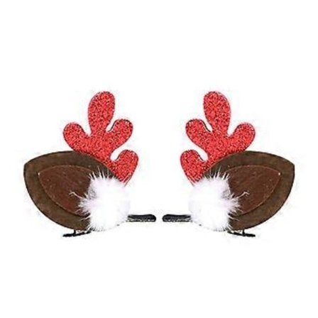 2 stk. julehårklemmer, børnehårnåle, glædelig jul, hårklemmer til børn, piger, julefest, dekoration, ornament