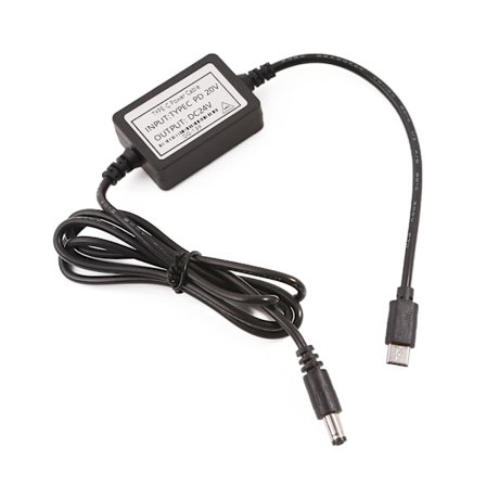 USB Type C PD20V - DC24V Power 24V laitteille PD12V 15V 20V - 24V DC5,5x2,1mm Muunnin 115cm