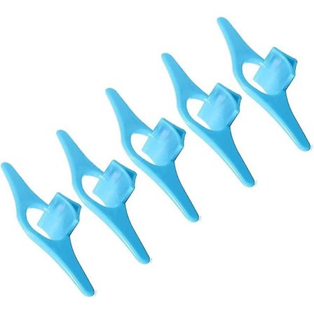 Bogsideholder Markering Multifunktionel Finger Ring Bogmærke Hjælper Gave Til Læser Bogelsker (blå 5 stk)