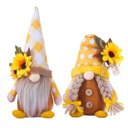 Sarjakuva Faceless for Doll Lovely Sunflower Rudolph for Doll for Sofa Bedroom Win