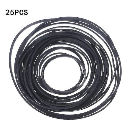 /EA/45-130mm Universal 1mm Bredde Firkantet Gummibånd Mix Kassettebåndoptager Bånd Remskive Drivrem Til Båndoptager Walkman Dvd Pladespiller 25 Stk