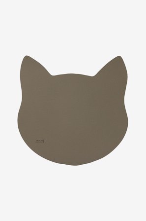 MiLLE W NORDISK DESIGN - Glassbrikke katt L - Grå - Dyremøbler - Fra Homeroom