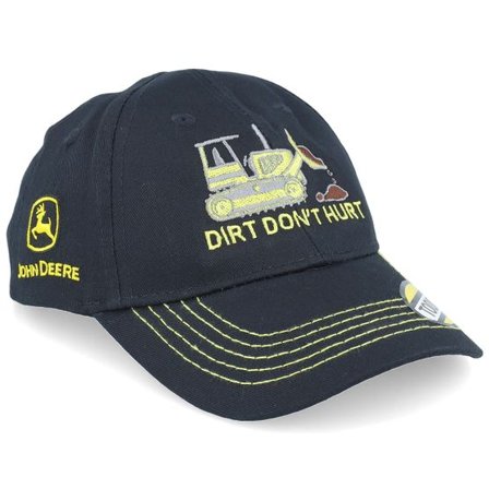 John Deere - Svart adjustable Keps - Dirt Don't Hurt Black Adjustable @ Hatstore