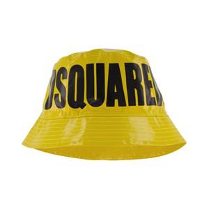 Kids - Dsquared2 Yellow Branded Bucket Sun Hat 12-16 years - Headwear - 12-16 years - Yellow