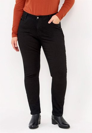 Cellbes of Sweden - Stretchjeans med rette ben - tre lengder Linnea i svart / denim for damer i størrelse 52L