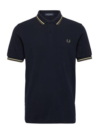 Twin Tipped Fp Shirt Blue Fred Perry