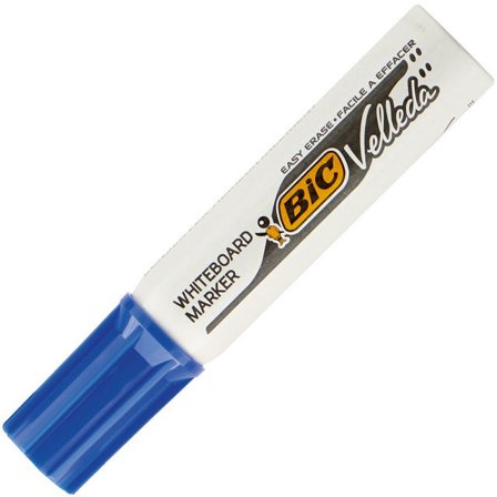 BIC VELLEDA Whiteboardpenna, VELLEDA 1781, ketonbaserat bläck, 3,5–5,5 mm, mediumspets, blå - Lyreco - Kontorsmaterial - Pennor - Whiteboardpennor - 