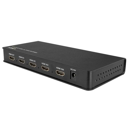Lindy HDMI 4x1 Multi-View Switch - video/audio switch - 4 porter
