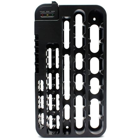 72 Batteri Opbevaringsboks Tester, Plast Batteri Opbevaringsboks, Aftagelig Batteri Slot Holder Tester til AAA AA A C 9 Volt Knapceller