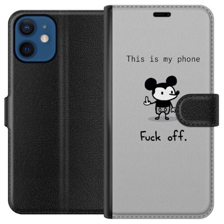Kompatibelt Plånboksfodral till Apple Apple iPhone 12 mini Fuck Off