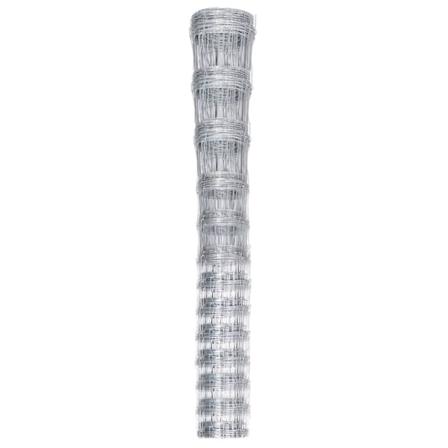 Vidaxl Fårstängsel Galvaniserat Stål 50x1,25 M Silver Silver