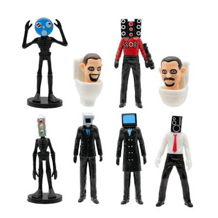 Toalett Man Övervakning Man Handgjord prydnad Snygg skrivbordshantverk Dekoration för vardagsrummet Hem