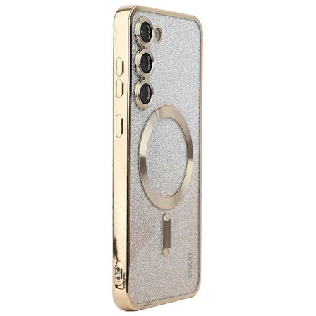 ENAKY HAT PRINCE Samsung Galaxy S24+ Magneettikotelo Glitter TPU Puhelimen Takakuori Linssikalvolla