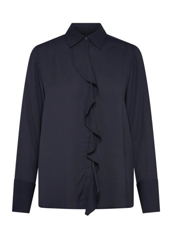GANT | Reg Crepe Viscose Ruffle Blouse | 36