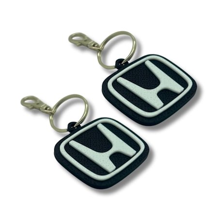 2x Nyckelring Clip On & Go karbinnyckelring för Honda