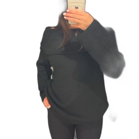 Svart offshoulder tröja